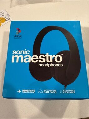Digital Basics Sonic Maestro Headphones - Blue Box